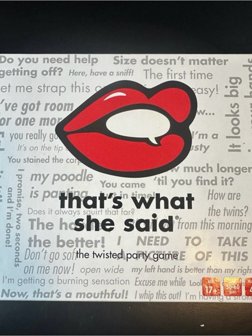 That’s What She Said Party Game - Red Lip Logo